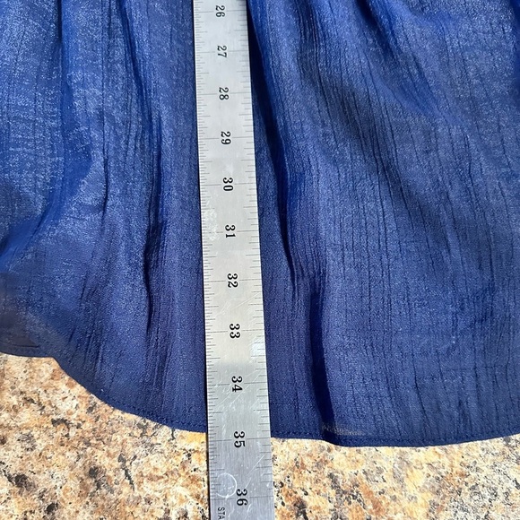 By&by Navy Women’s Dress Sleeveless Lined Size Large Rayon Polyester Knee Length - Picture 9 of 14